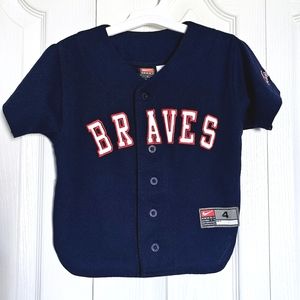 Kids Atlanta Braves sports Jersey fan athletic wear